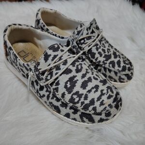 Hey Dudes Leopard Print Girls Size 2Y